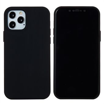 Anti Scratch flytande silikon mjukt telefonfodral Shell för iPhone 13 Pro - Black