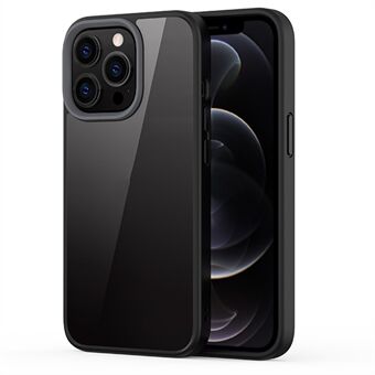 Hård PC + Mjukt TPU Hybridfodral Stötsäkert Mobiltelefon Bakstycke Protector för iPhone 13 Pro - Black