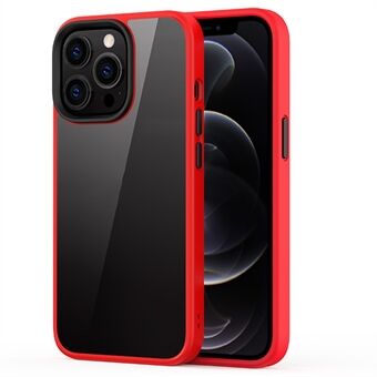Hård PC + Mjukt TPU Hybridfodral Stötsäkert Mobiltelefon Bakstycke Protector för iPhone 13 Pro - Red