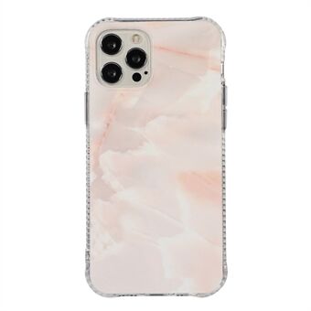 Marble Pattern Glitter TPU + Acryl Combo Case Telefonskal för iPhone 13 Pro 