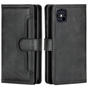 Fullt skydd Split Leather Phone Shell Case med flera kortplatser för iPhone 13 Pro 