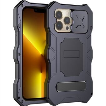 IP54 vattentätt kameraskydd Hybridtelefonfodral med stöd och skärmskydd i härdat glas för iPhone 13 Pro 