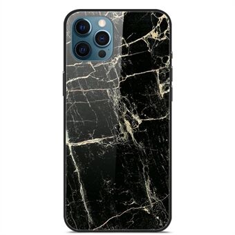 Mönsterutskrift Mjuk TPU-ram Härdat glas Slät repor - Scratch skyddande bakstycke för iPhone 13 Pro 