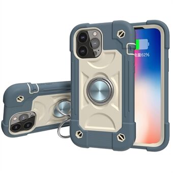3-i-1 telefonfodral PC + silikon med flerfärgade 3-lagers fallskydd Krockkuddar Design för iPhone 13 Pro 