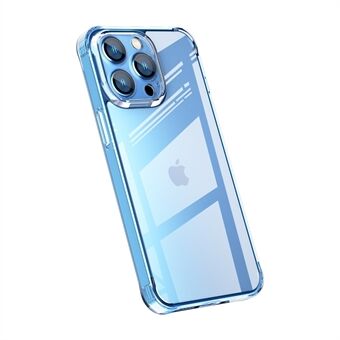 Tunt telefonfodral för iPhone 13 Pro  Stötsäkert skyddsfodral med baksida av härdat glas Flexibel mjuk TPU-stötfångare