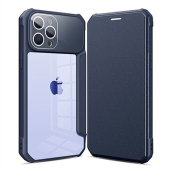 For iPhone 13 Pro  Business Style Magnetic Auto-absorbed PU Leather Protective Shell Card Slot Design Phone Stand Case