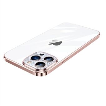SULADA Glad Eye Series for iPhone 13 Pro  Rhinestone Decor Lens Cover Electroplating Phone Case PC Back + TPU Bumper Hybrid Shell