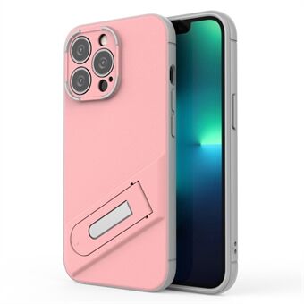 For iPhone 13 Pro  Built-in Kickstand PC+TPU Phone Case Anti-scratch Shockproof Phone Cover