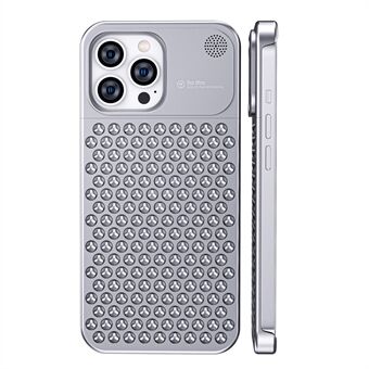 För iPhone 13 Pro Stötsäker Ramlös aluminiumlegering Värmeavledning Telefonfodral Telefonbaksida