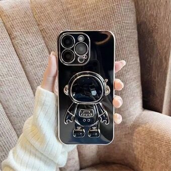 Astronaut Kickstand telefonfodral för iPhone 13 Pro , galvaniseringsram Anti-dropp mjukt TPU skal