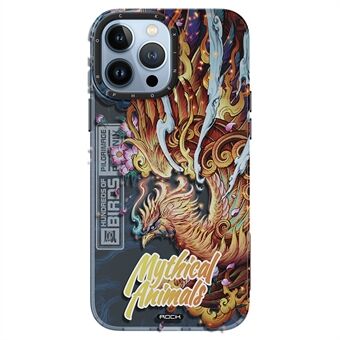 ROCK Mythical Animals InShare Series för iPhone 13 Pro  IMD Animal Pattern Telefonfodral PET+TPU Anti- Scratch Skyddsfodral