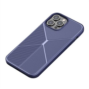 VISEAON för iPhone 13 Pro  Anti-dropp Airbag Design TPU skyddsfodral, X Design Anti-slip Strips Matt telefonskal