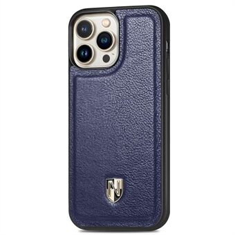 CASENEO Skyddsfodral för iPhone 13 Pro  Anti-Drop telefonfodral Äkta läder+PC Stötsäkert fodral