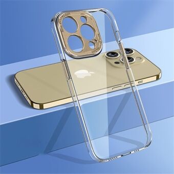 För iPhone 13 Pro 6,1 tum Kristallklart telefonskydd Kameraskyddsram Hårt PC-bakfodral