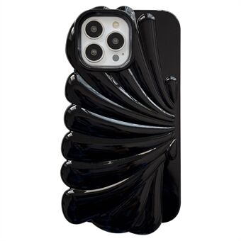 För iPhone 13 Pro 6,1 tums glänsande yta Snäckskalsform telefonfodral Mjukt TPU-telefonskalsskal