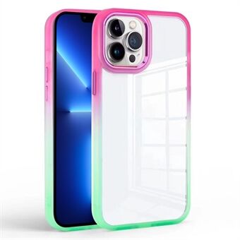 För iPhone 13 Pro 6,1 tums Gradient Clear Phone Cover TPU+PC Anti- Scratch