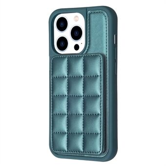 Style-BF24 för iPhone 13 Pro 6,1 tums PU-läderbelagda TPU-telefonskydd Kickstand-bakfodral med kortplatser