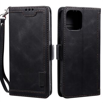 Skarvfodral i retrostil till Samsung Galaxy S21 + 5G plånboksfodral med rem