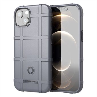 Robust fyrkantig rutnätsdesign Thicken TPU Mobiltelefonfodral Skal för iPhone 13 mini 