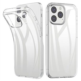Anti-fingeravtryck Klart flexibelt TPU-telefonfodral Skal för iPhone 13 Pro Max 