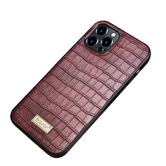 SULADA Crocodile Texture Anti Fall PU Leather Coated Protective Phone Cover Case for iPhone 13 Pro Max 6.7 inch