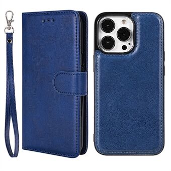 Löstagbar 2-i-1 plånbok Stötsäker Magnetic Design Stand för iPhone 13 Pro Max 