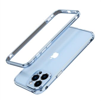 Snug Fit Kontrastfärg Skyddande stötfångare Skruvad metallram Telefonfodral med kameralinsskydd för iPhone 13 Pro Max 