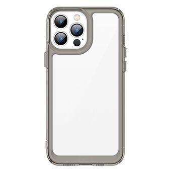 For iPhone 13 Pro Max 6.7 inch Shockproof Soft TPU + Hard Acrylic Cover Phone Case with Independent PC Buttons
