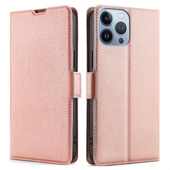 For iPhone 13 Pro Max  Protective Case PU Leather + TPU Phone Stand Shell Side Magnetic Clasp Folio Flip Cover with Card Holder