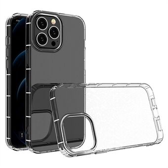 För iPhone 13 Pro Max 6,7 tum Anti-fall mjukt TPU telefonfodral Kristallklart Slitstarkt krockkudde Mobiltelefonskal