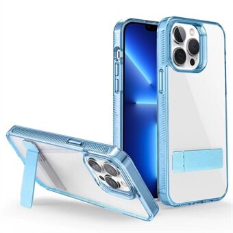 Style G för iPhone 13 Pro Max TPU + Transparent telefonfodral i akryl Kickstand Skyddsfodral