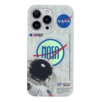 Anti-drop PC+TPU-skal för iPhone 13 Pro Max Astronautmönsterutskrift Kompatibel med MagSafe-telefonfodral
