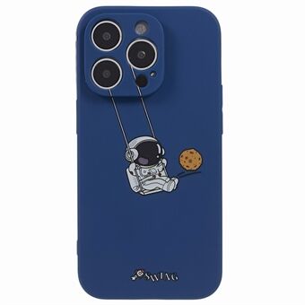 För iPhone 13 Pro Max Astronaut Design telefonfodral Stötsäkert skyddande mjukt TPU-fodral
