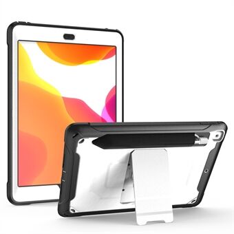 Anti-drop Kickstand PC + TPU tablettfodral med pennskyddshållare för iPad (2021) / (2020) / (2019)