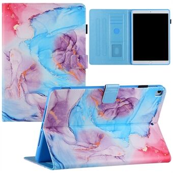 Silk Texture Printing Smart Leather Stand Cover för iPad (2021) / (2020) / (2019) / iPad Air  (2019) / Pro  (2017)