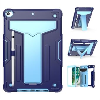 T-formad Kickstand Design Anti-dropp Stötsäker PC + Silikon Tablet Case Protector för iPad (2021)