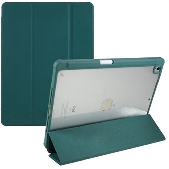 För iPad 10.2 (2021) / (2019) / (2020) Stötsäkert fodral PU-läder + TPU + tablettfodral i akryl Tri-fold Stand Skyddsfodral