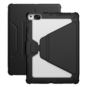 NILLKIN Pro Läder Drop-proof Tablett Fodral för iPad 10.2 (2021) / (2019) / (2020) , Avtagbart Tablet Fodral 360-graders Rotary Stand Cover