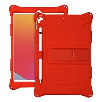 Fallsäkert tabletfodral för iPad 10.2 (2021) / (2019) / (2020) Mjukt Silikon Kickstand Tablet Cover