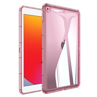 För iPad 10.2 (2021) / (2019) / (2020) Transparent tablettfodral Akryl+TPU surfplatta