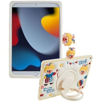 Stativfodral för iPad 10.2 (2021) / (2020) / (2019) / iPad Air 10.5 tum (2019) / Pro 10.5-tum (2017) Happy Clown PC+Silicon Tablet Cover