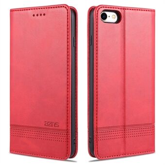 AZNS Auto-absorbed Leather Case for iPhone 7 / iPhone 8 / iPhone SE 2020/2022 Wallet Stand Cover