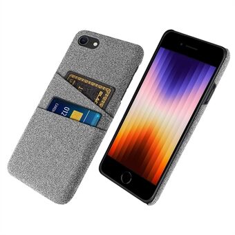 For iPhone SE (2022)/SE (2020)/7 /8  Cloth Texture Phone Cover Anti-scratch Cloth Coated Hard PC Cover