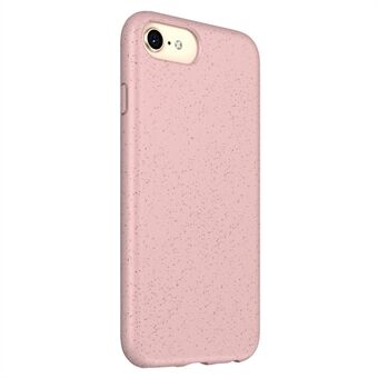 For iPhone 7 / iPhone 8 / iPhone SE 2020/2022, Soft TPU Drop Protection Case Wheat Straw Style Smooth Tough Back Cover