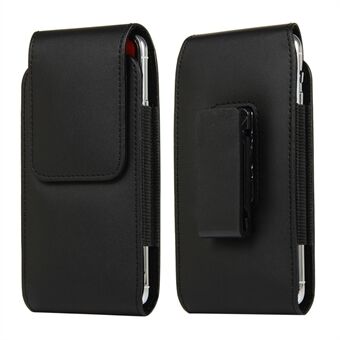 5 inch Universal Clip-on Waist Bag Card Holder Pouch Leather Phone Case for iPhone 6/S6/7/8/SE (2020)/SE (2022)