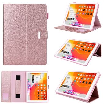 Metal Buckle Card Slots Stand Leather Smart Cover with Hand Strap for iPad Air (2020)/Air (2022)/Pro (2021)(2020)(2018)