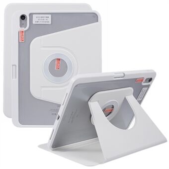 För iPad Air (2022) Stående skyddsfodral i PU-läder, magnetiskt avtagbart surfplatteskydd med pennhållare.
