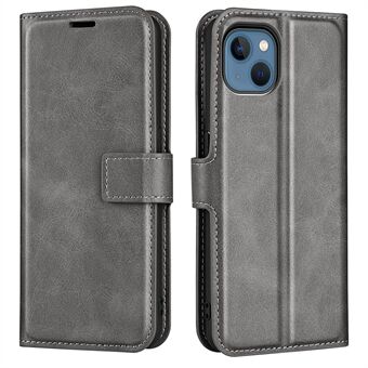 För iPhone 14  Stand texturerat PU-läderfodral för mobiltelefon Magnetiskt telefonskydd med plånboksställ