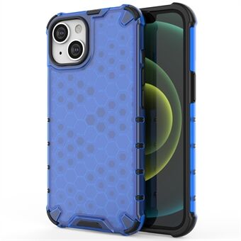 Telefonfodral för iPhone 14 , Honeycomb Textured TPU + PC Anti-fall Protection Cover