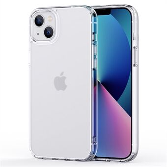 Anti-dropp Crystal Matte telefonfodral för iPhone 14 6,1 tum, Ultra Slim PC + TPU skyddande mobiltelefon bakstycke